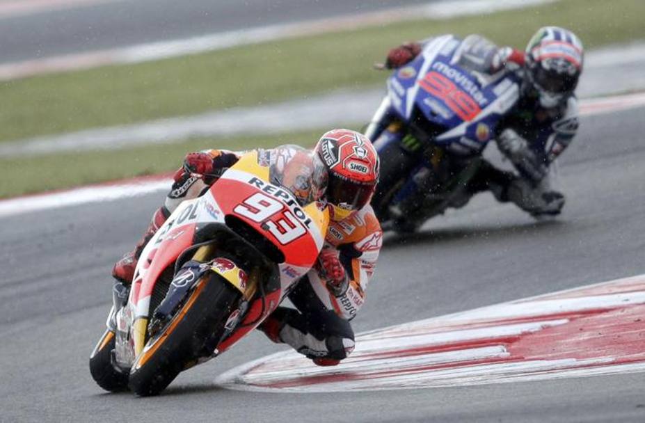 Marquez ha vinto giocando in contropiede e cogliendo il momento giusto per il cambio moto. Reuters